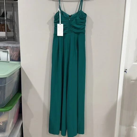 NWT Athleta X Alicia Keys enlighten up teal jumpsuit - Picture 7 of 11